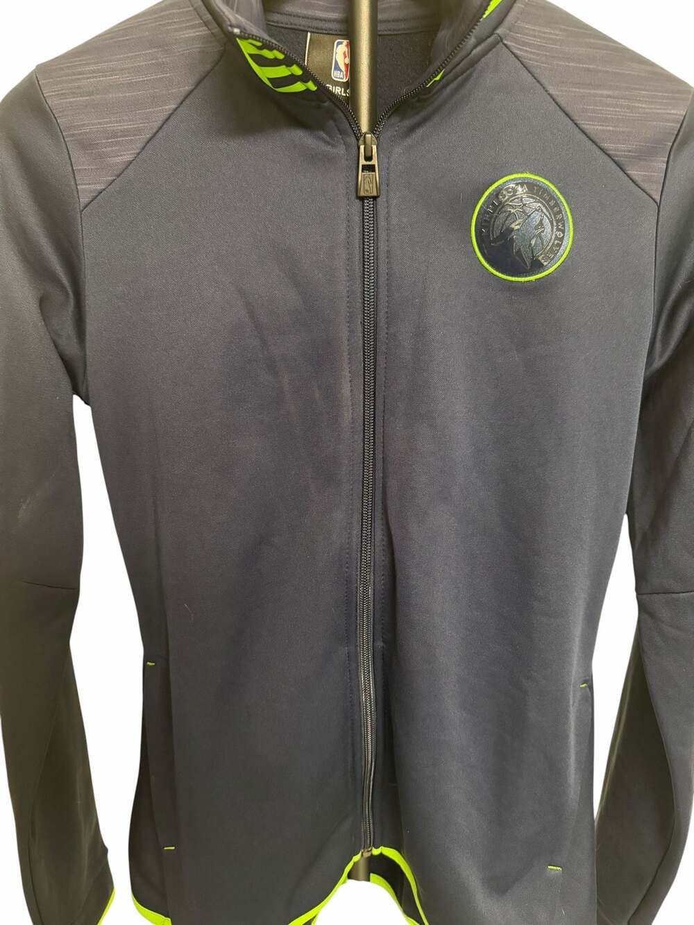 NBA Minnesota Timberwolves Girls Full Zip Track Jacket Size L (14)